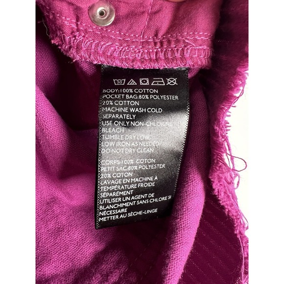 Urban Outfitters BDG Corduroy Raw Hem Mini Skirt Women's Size Small Fuchsia - Picture 7 of 9